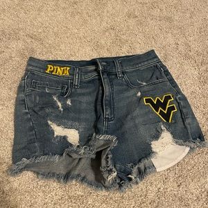 WVU Denim shorts
